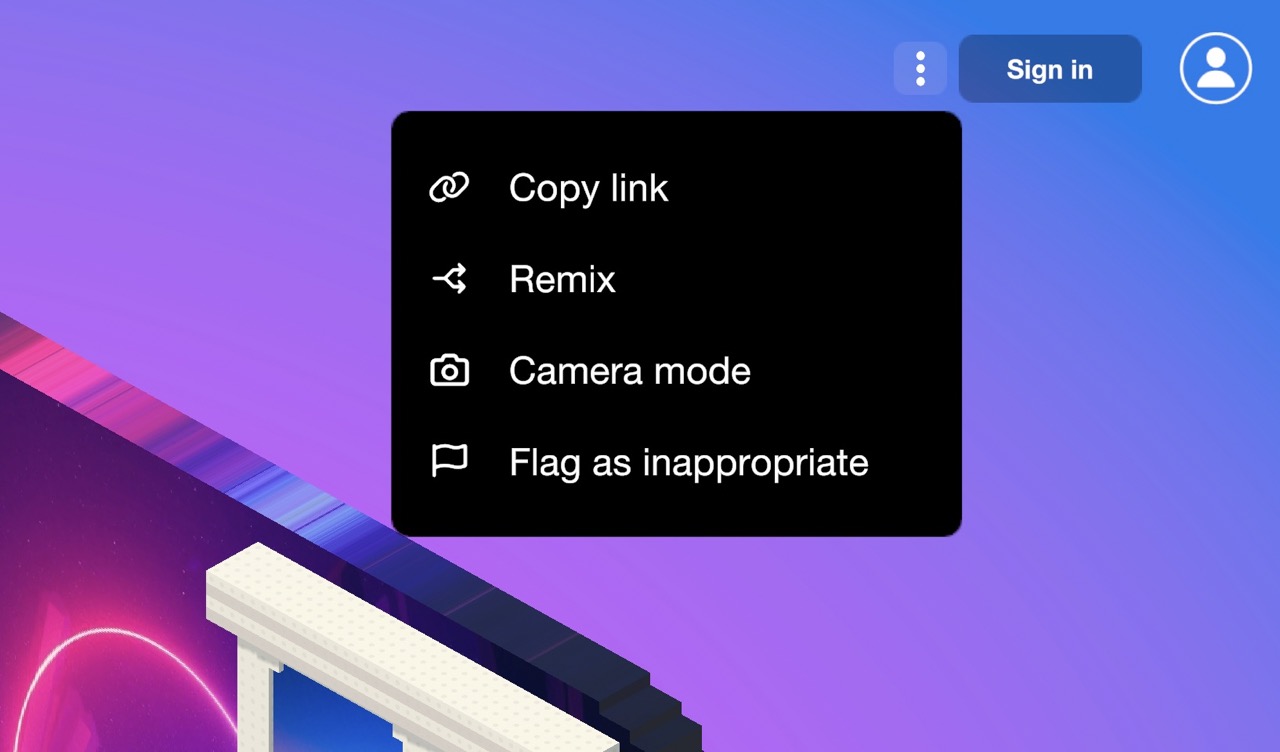 Camera Mode Rooms.xyz