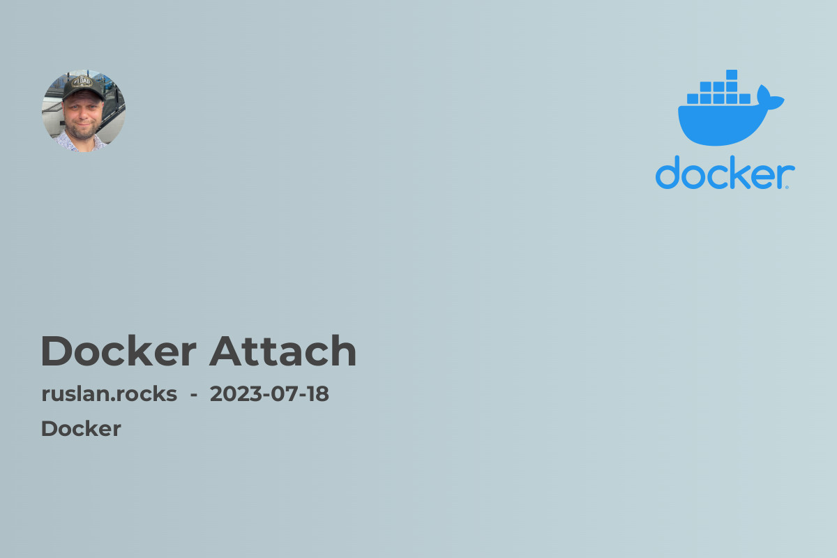 Docker Attach