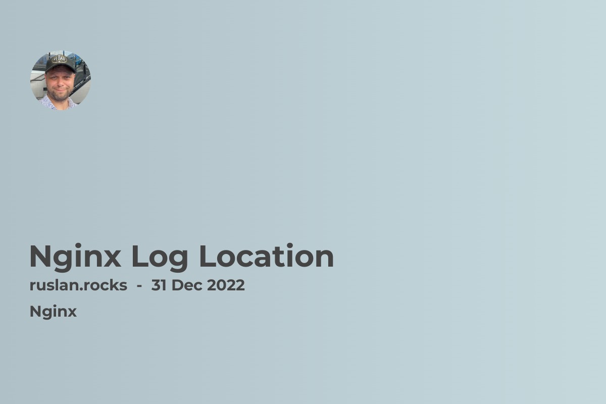 Nginx Log Location