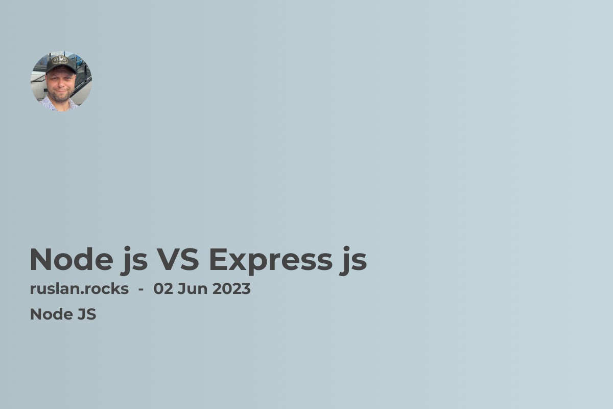 Node js VS Express js