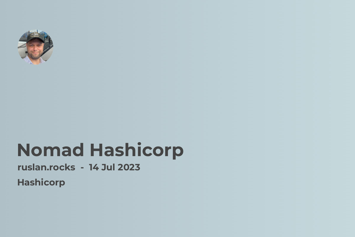 Nomad Hashicorp