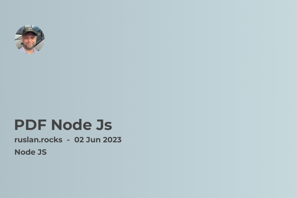 PDF Node Js