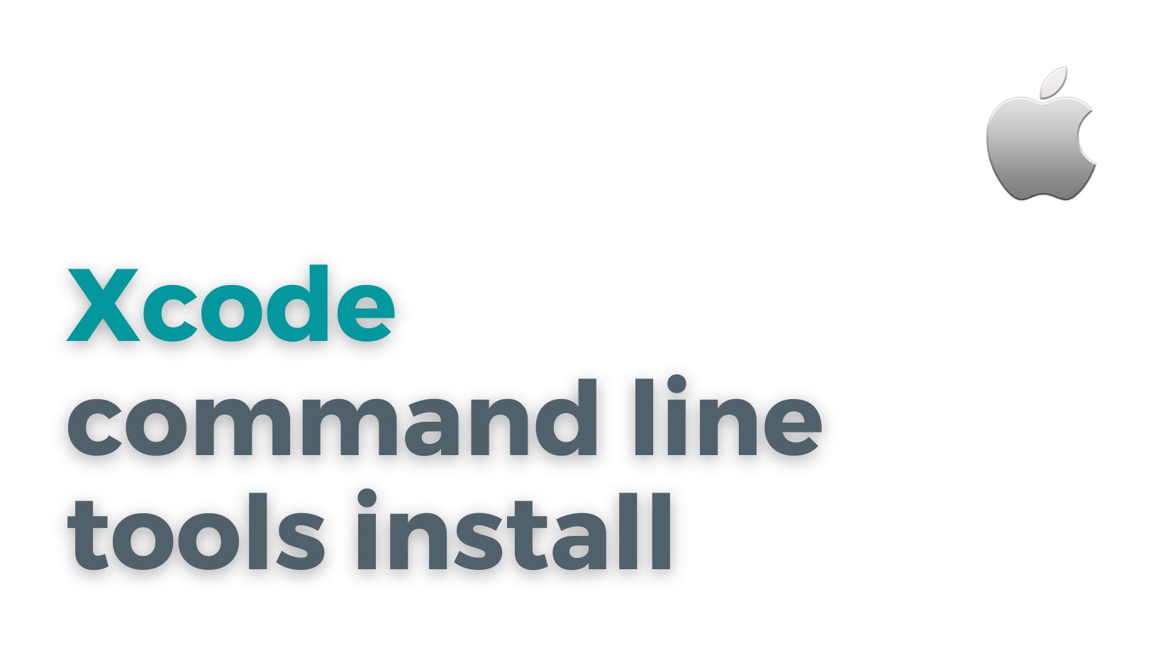 Xcode command line tools install